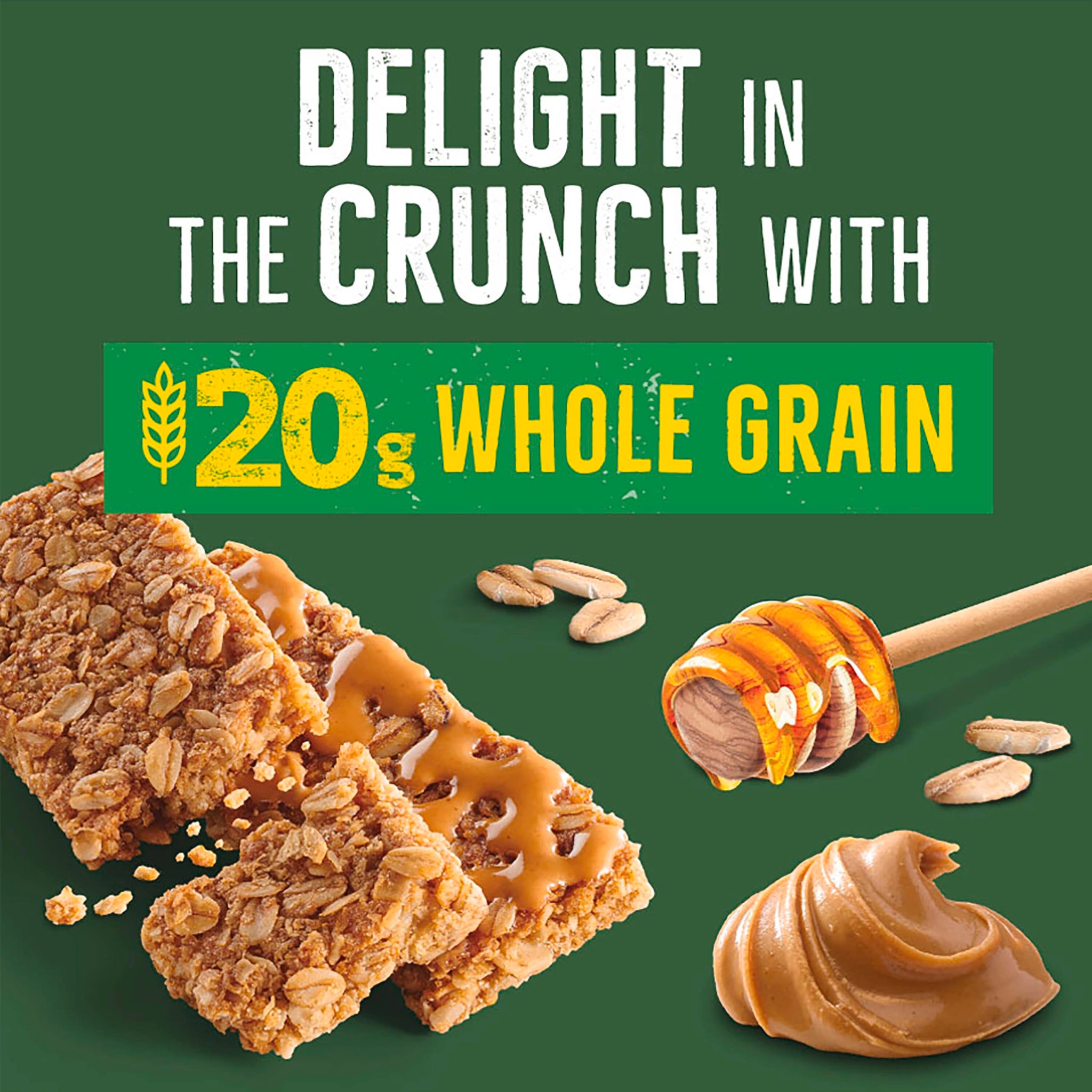 Nature Valley Crunchy Granola Bars, Oats 'n Honey, 36 Bars, 26.82 OZ (18 Pouches)
