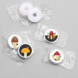 Wild Mushrooms Party Favors - Round Candy Stickers - 108pc