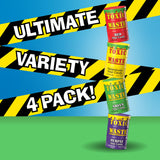 Toxic Waste Hazardously Sour Candy Amazon Exclusive Variety Pack 4 Drums