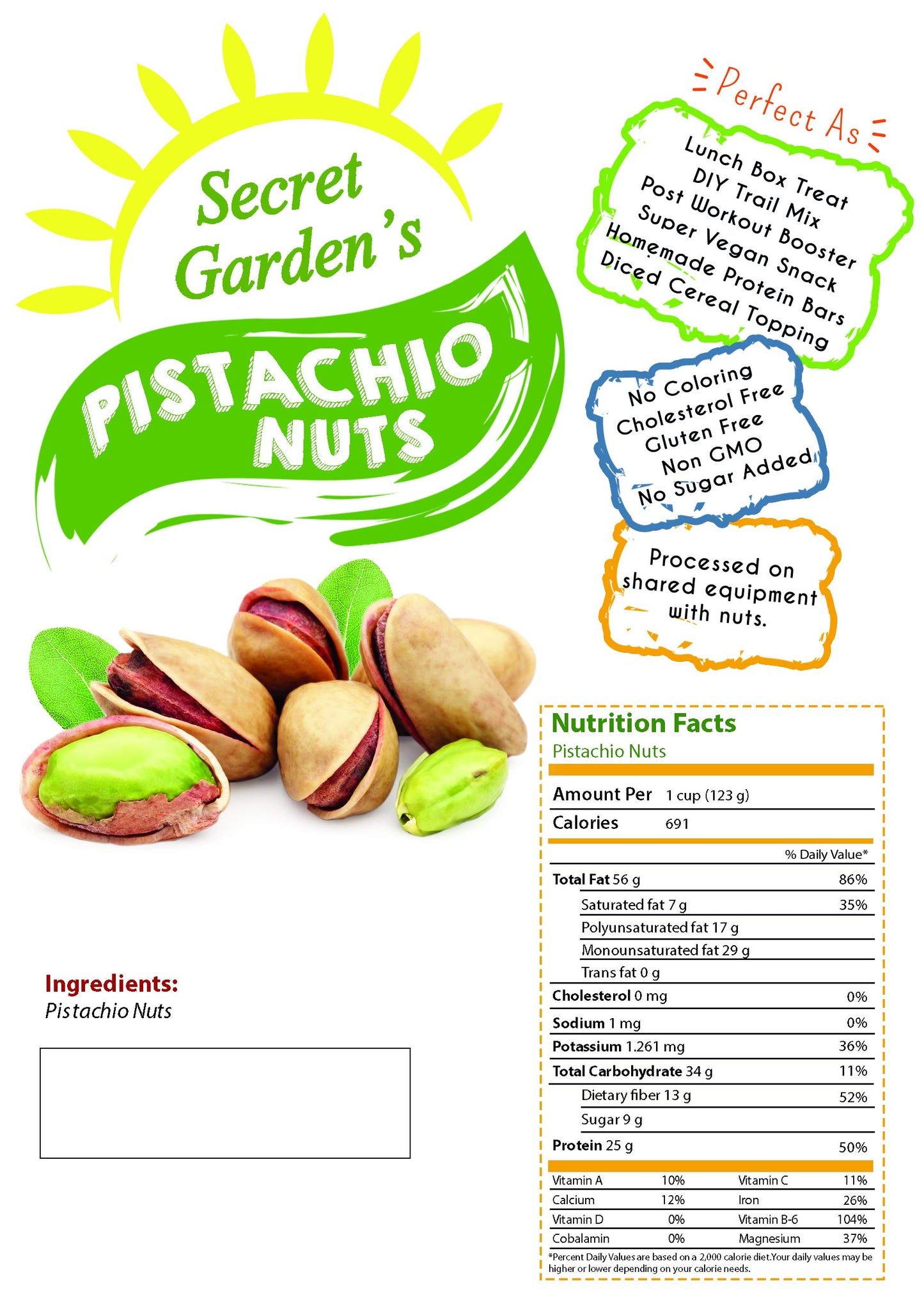 Roasted Salted Nuts, Salted, Roasted Pistachios ready to eat resealable bag(1LB)