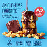 For Noshers Only - Peanut Butter Bites - Kosher Dairy Free Vegan Gluten Free Chocolate Peanut Butter Crispy Rice Treats - Vegan Dessert, Sweet Snack