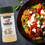 Badia Organic Garlic Powder, 3 oz - Premium Garlic Powder, Freshly Ground & Flavorful