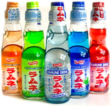 Ramune Japanese Soda Variety Pack of 3 - Shirakiku Multiple Flavors - Japanese Drink Gift Box (5 Count)