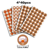 Basketball Round Candy Sticker - Sports Themed Party Favors Sticker Labels Fit Chocolate Candy?160 Pieces?