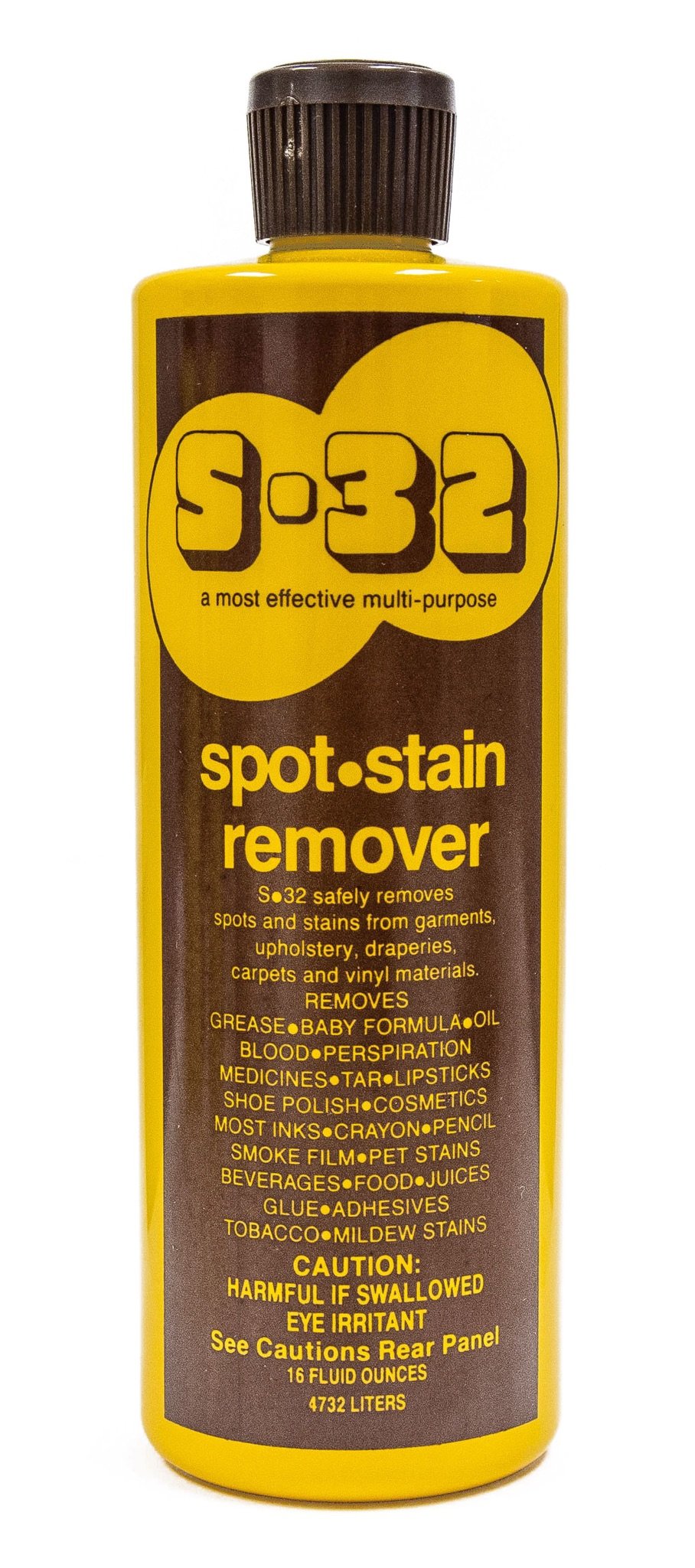 S-32 Spot Stain Remover, Safely Removes Stubborn Spots and Stains, Commercial Use, Household Needs, 15.2 Ounces, 2 Pack