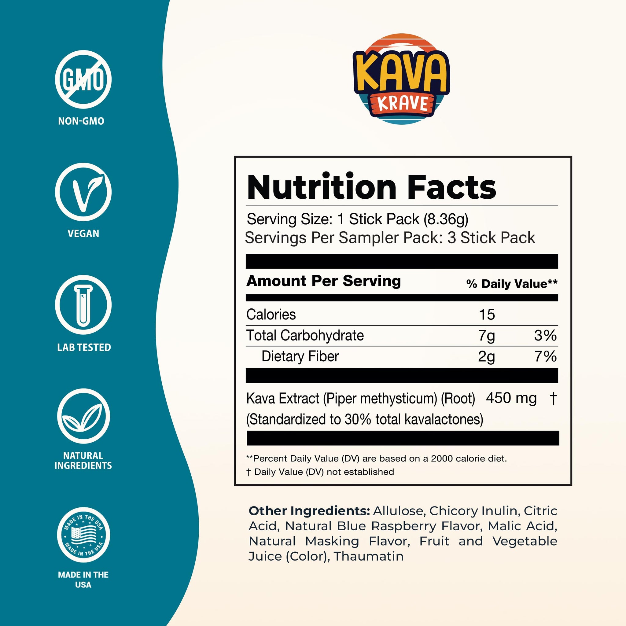 Kava Drink Sampler Mix - 3 Individual Kava Kava Extract Powder Packets - Alcohol Replacement Drink with a Buzz - Natural Energy Booster, Mood Support