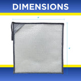 Mighty Mesh Pro Steel Mesh Cloths (8 Pack) with MagnaGrip Magnetic Storage | Powerful, Non-Scratch Kitchen Scrubber | Easy-Clean, Odor-Resistant