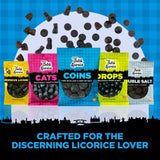 Gustaf's Salted Dutch Licorice Coins - 5.2oz Bag - Salted Black Licorice Coins - Dutch Candy from Netherlands - Salty Black Liquorice Treats