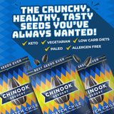 Chinook Seedery Roasted Sunflower Seeds - Jumbo Seeds Keto Snacks - Best For Snack Packs - Gluten Free, Non GMO Snack Food Gifts - 4 Ounce (Pack of 3)