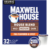 Maxwell House House Blend Medium Roast K-Cup® Coffee Pods (32 ct Box)