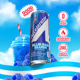Accelerator Active Energy Drink, Blue Raz Slush 12oz can (12 pack)