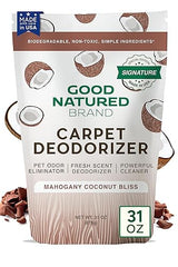 Good Natured Brand | Carpet Deodorizer & Freshener Powder | 31 oz Pet Odor Eliminator for Strong Odor & Pet Urine | Fresh Natural Mahogany Coconut