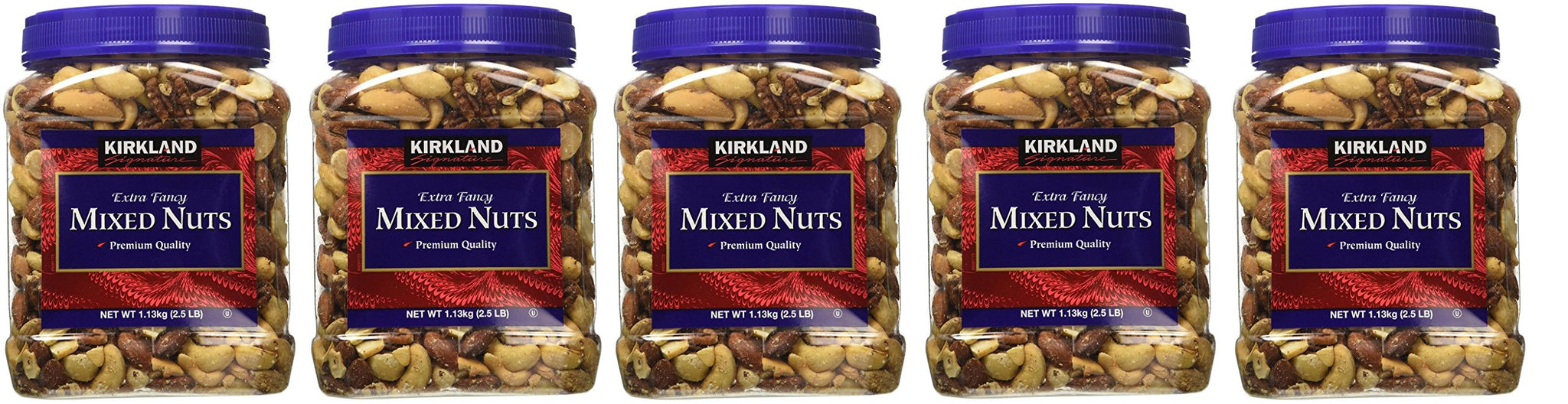 Kirkland Signature yEZtMr Fancy Mixed Nuts, 40 Ounce (5 Pack)