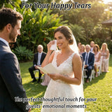 30Pack Happy Tears Tissue Packs for Wedding, Wedding Tissues Individual Your Happy Tears Tissue for Guests Bulk Pocket Facial Tissues Welcome Bags