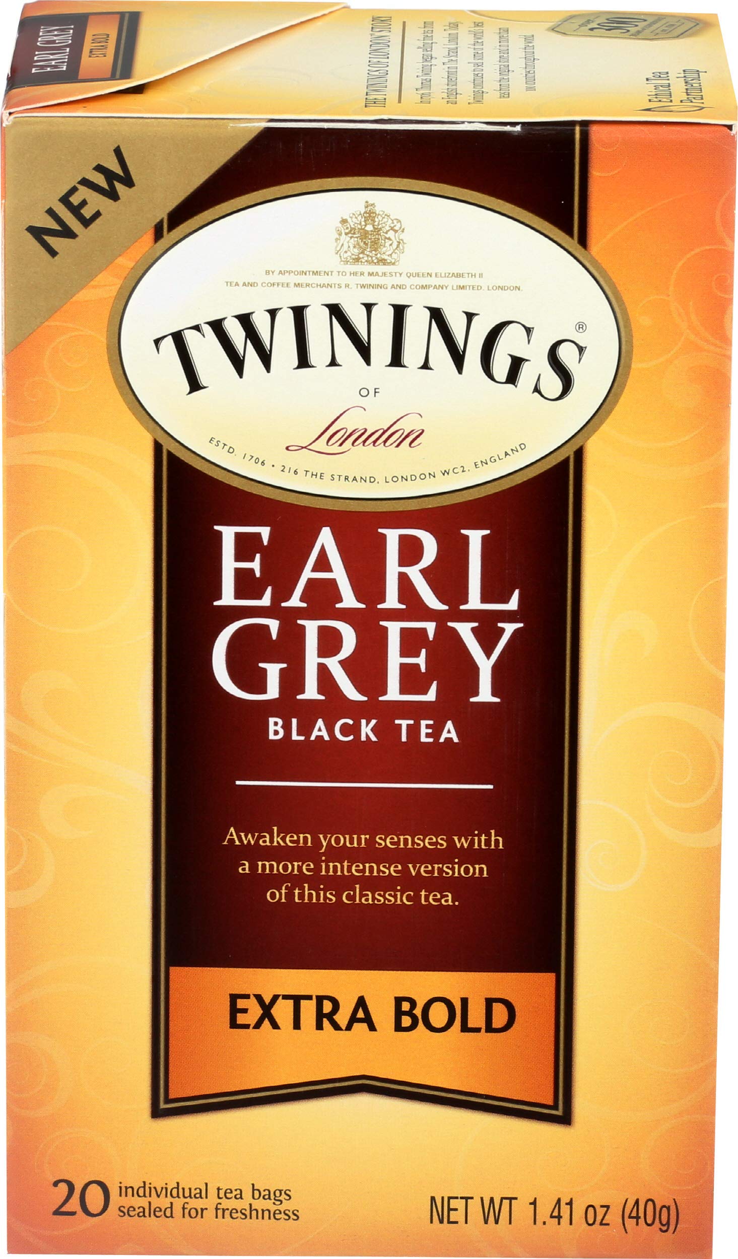 Twinings Tea Earl Grey Extra Bold, 20 CT