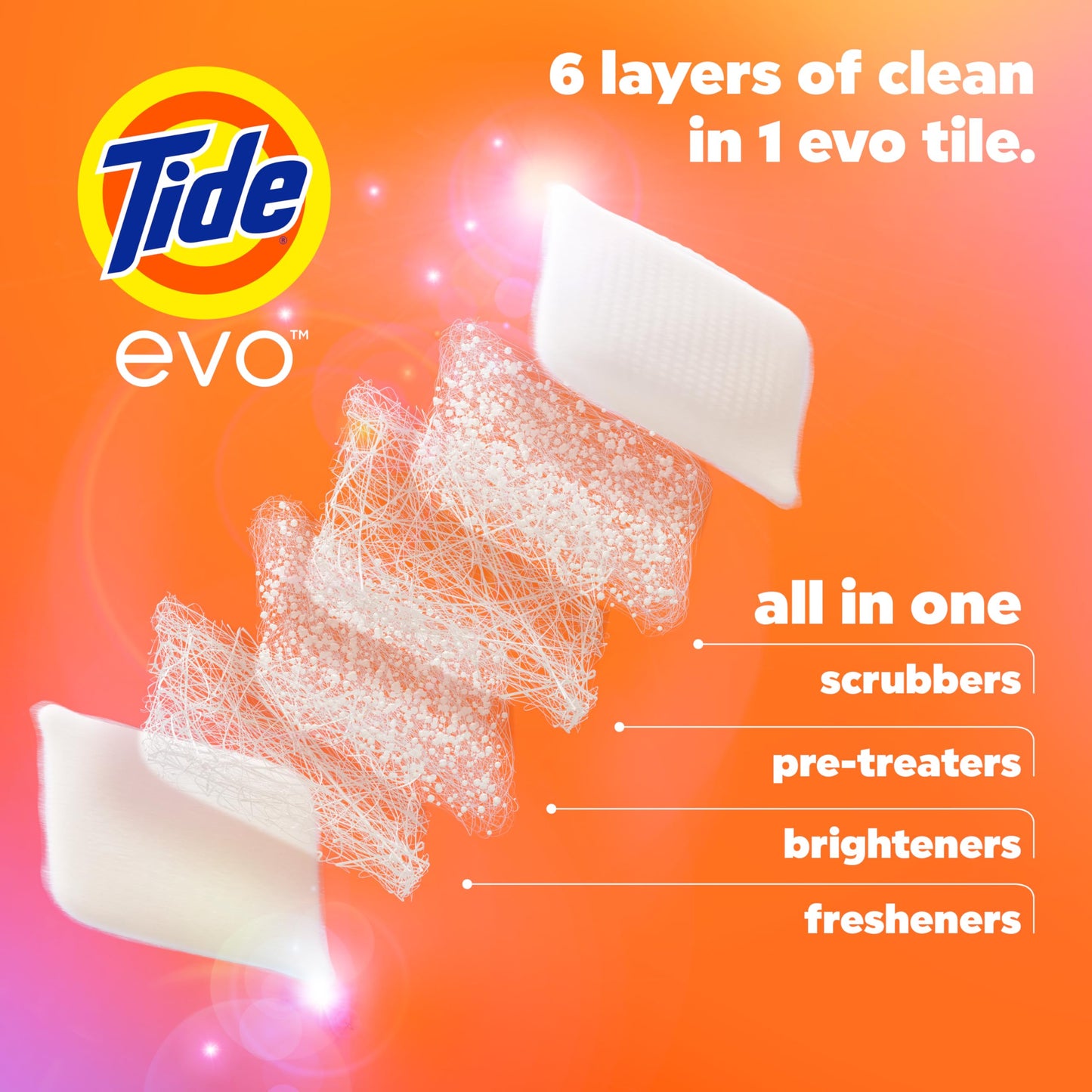Tide evo Laundry Detergent Original Scent Works on 100% of Common Stains Concentrated Travel Detergent HE Compatible and Instant Dissolve Fights