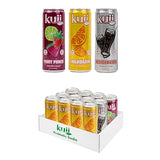 Kuii Prebiotic Soda Variety Pack - 12 Count with Mexican Cola, Mandarin & Fruit Punch Flavors - Sparkling Gut-Friendly Drinks for Refreshing