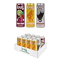 Kuii Prebiotic Soda Variety Pack - 12 Count with Mexican Cola, Mandarin & Fruit Punch Flavors - Sparkling Gut-Friendly Drinks for Refreshing