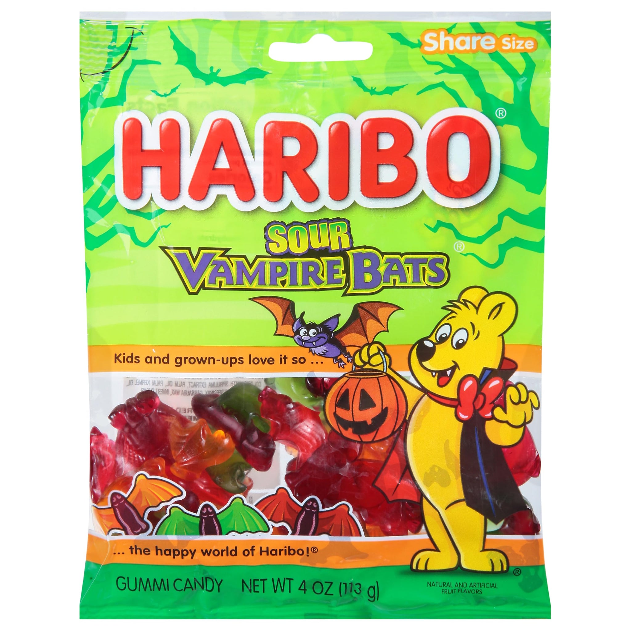 Haribo, Sour Vampire Bats, 4 Ounce