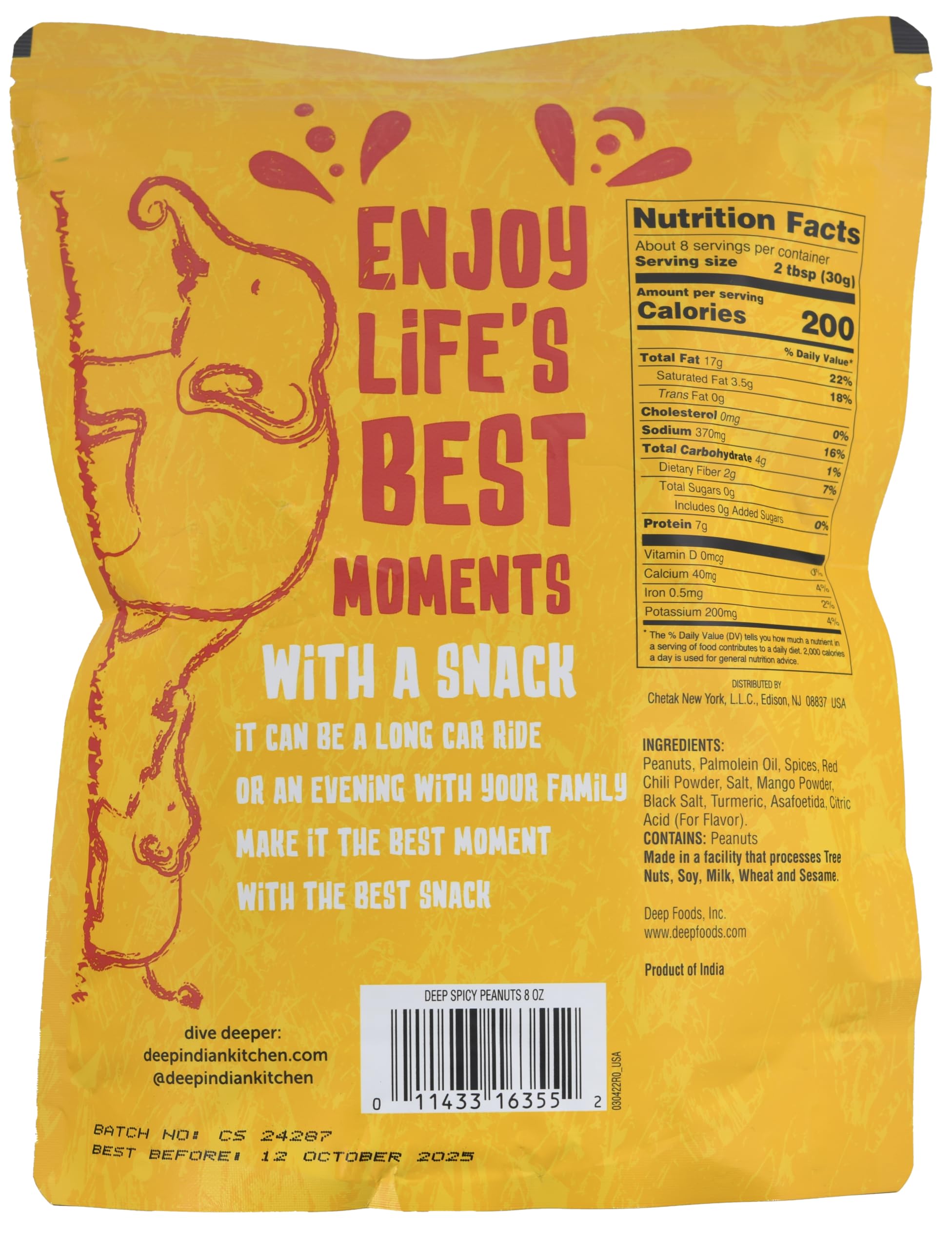 Masala Nuts Spicy Peanuts (8oz)