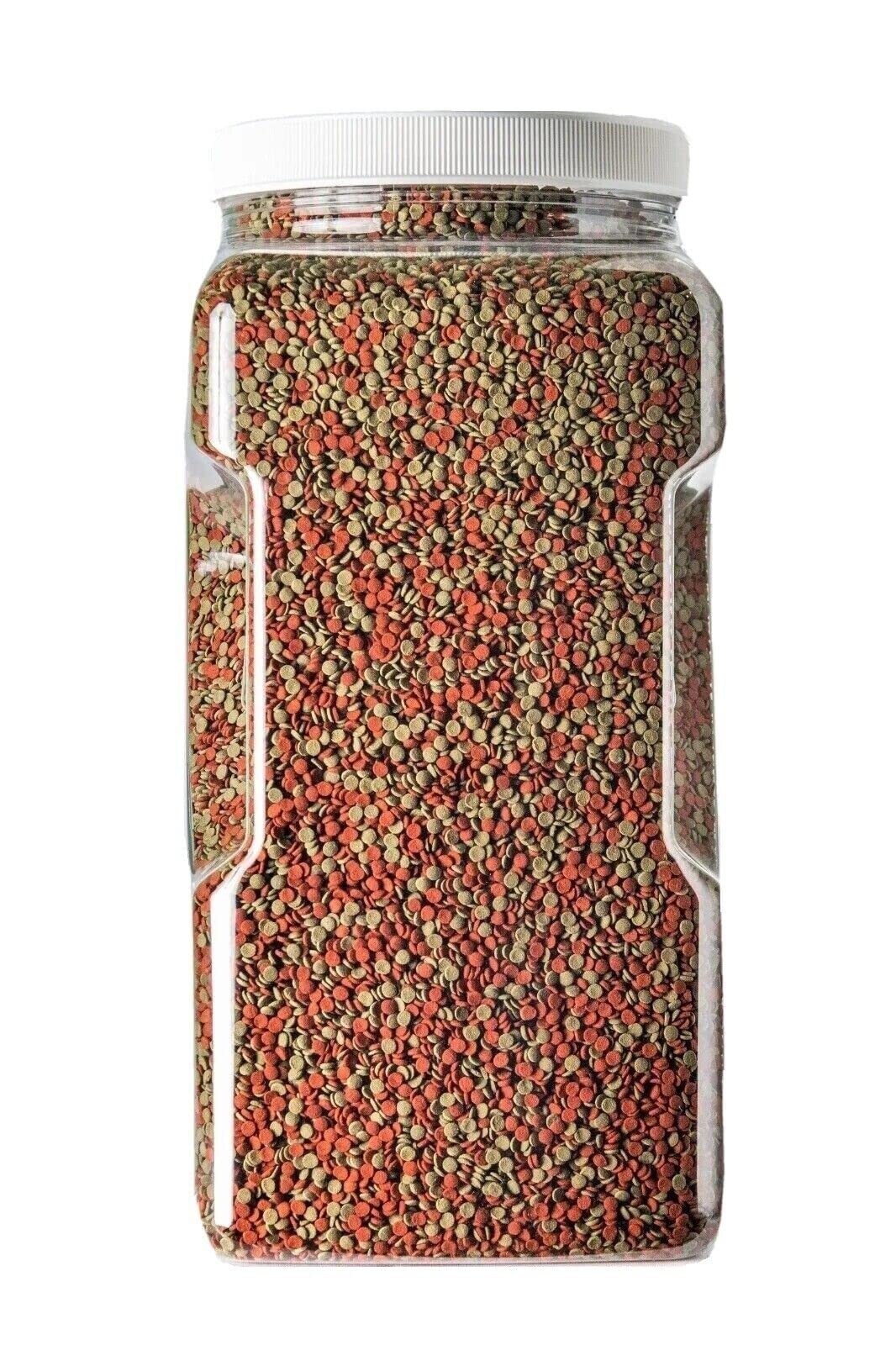 Aquatic Foods Inc. 3.5mm - 1/8" Micro Wafer Mix of Spirulina Algae & Intense Color Enhancing Sinking Micro Wafers for Catfish, Plecos, Bottom Fish