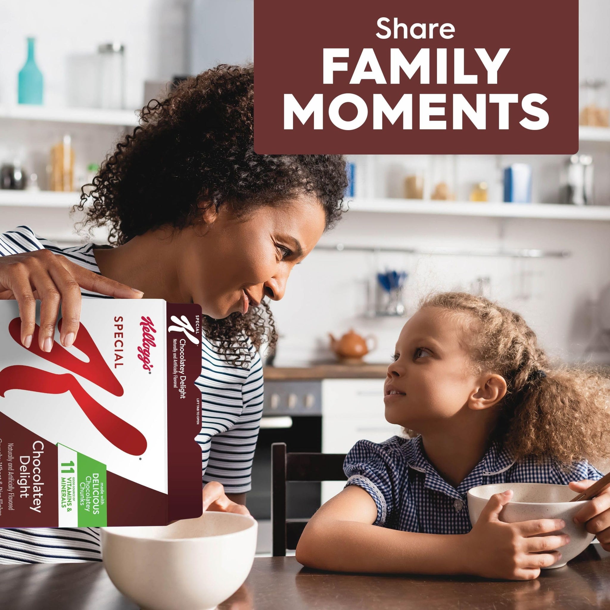 Special K Cold Breakfast Cereal, 11 Vitamins and Minerals, Chocolatey Delight, 13.2oz Box (1 Box)