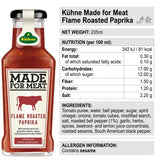 Kuhne Flame Roasted Paprika Sauce, 8oz Bottle, BBQ Sauce for Chicken Wings, Grilled Meat and Barbecues, Sweet, Smoky and Spicy