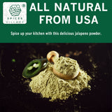 SPICES VILLAGE Jalepeno Powder, Ground Jalapeno, Jalapeno Powder Seasoning, Great For Chili, Salsa, Spice Blends, Stews, Tacos, Guacamole - Kosher
