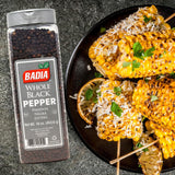 Badia Whole Black Pepper, 16 oz - Aromatic and Flavorful Peppercorns for Everyday Cooking