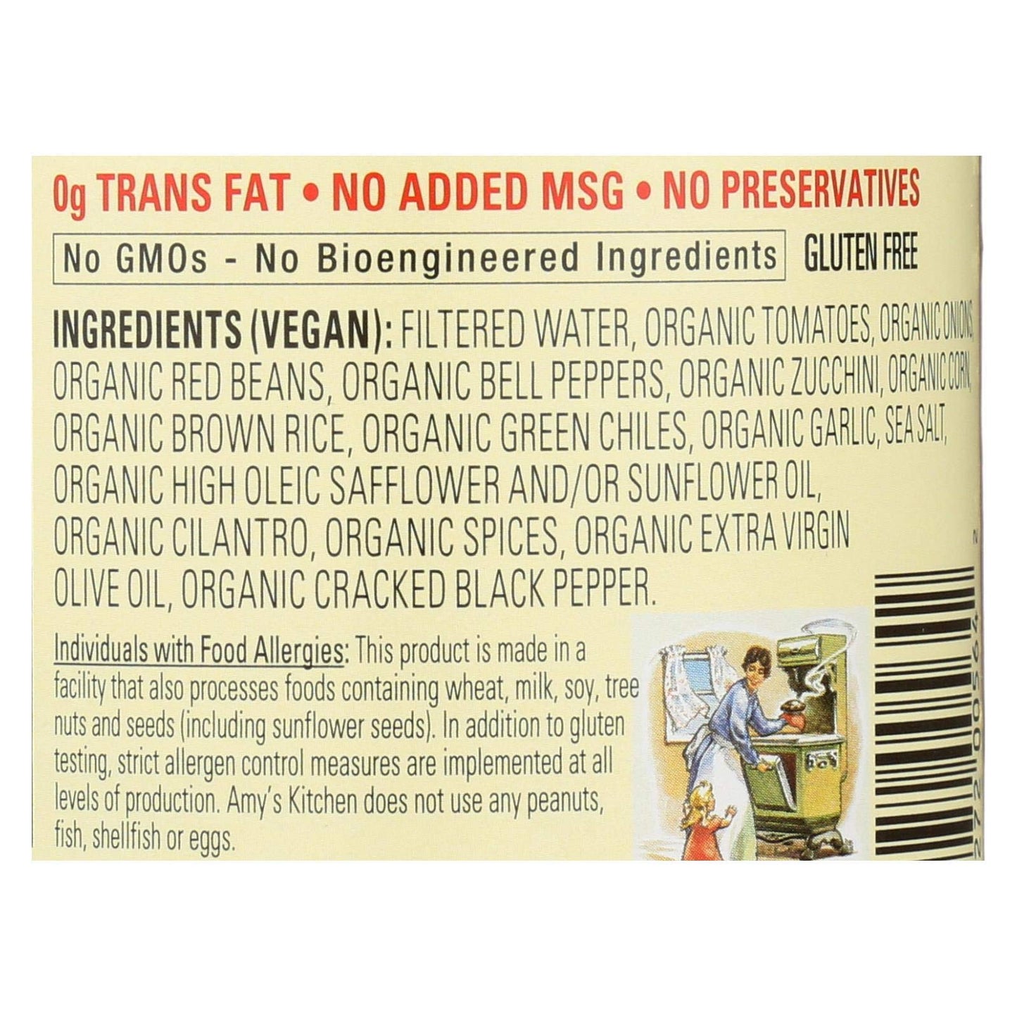 Amy's Organic Hearty Spanish Rice and Red Beans Soup, 14.7 Ounce - 12 per case.