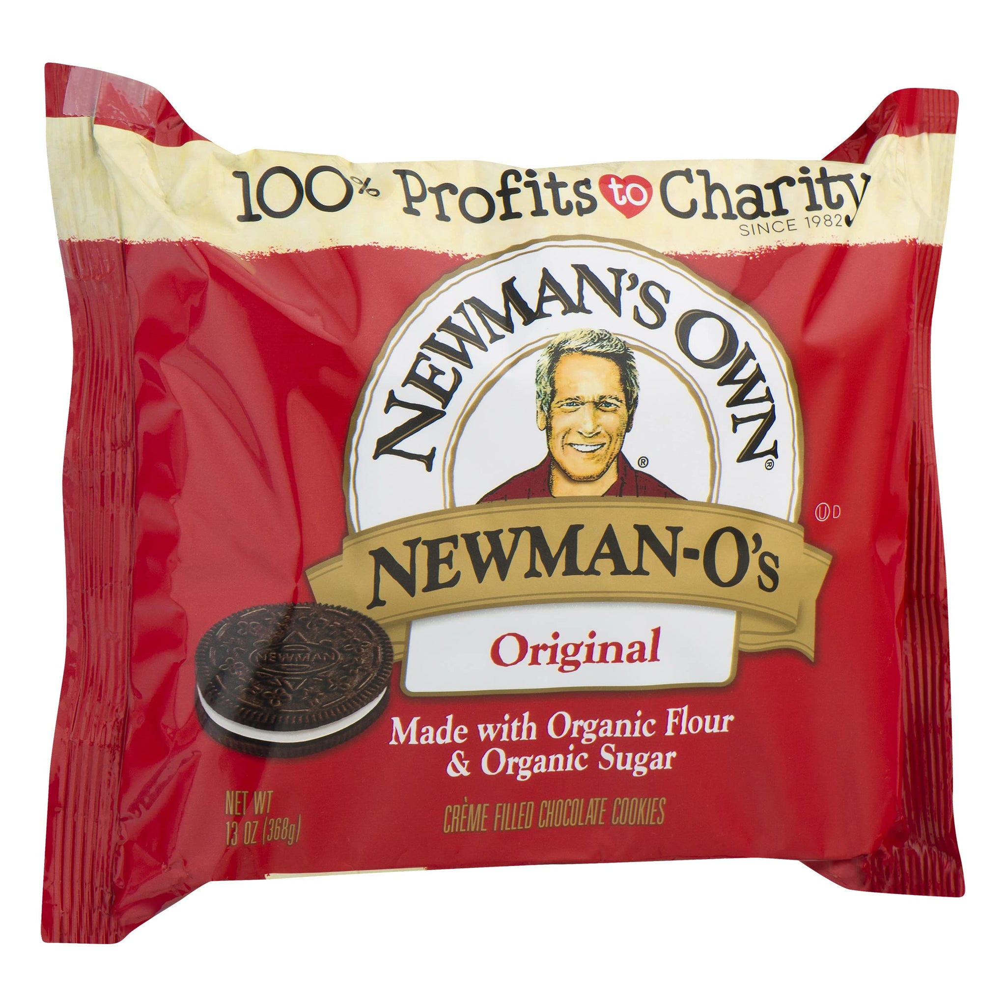 Newman's Own Newman-O's Sandwich crèmes, Original, 13 Ounce (Pack of 6)