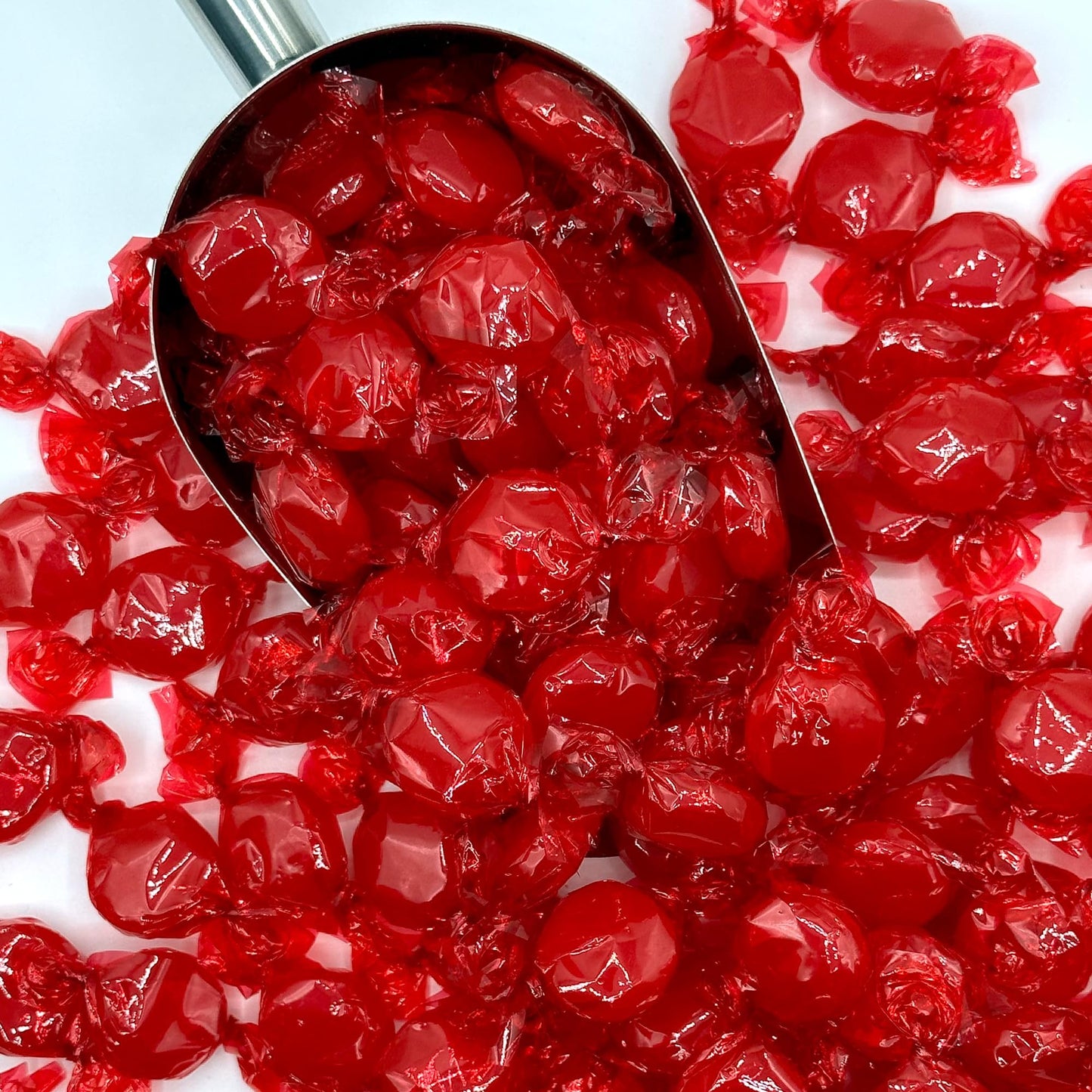 Cinnamon Discs Hard Candy - Bulk 2 Pounds Individually Wrapped Red Cinnamon Candy Disks (Approx 150 Pieces) - Holiday Bulk Fiery Candy