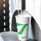 EcoQuality 20 oz Compostable Paper Cups - Biodegradable Disposable White Paper Coffee Cups PLA Lined - Eco-friendly Hot and Cold Drinking Cups