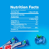 Airheads Full-Size Candy Bars, Taffy Candy Pack, Individually Wrapped Bulk Candy, Blue Raspberry Flavor Artificially Flavored, 36 Count Box