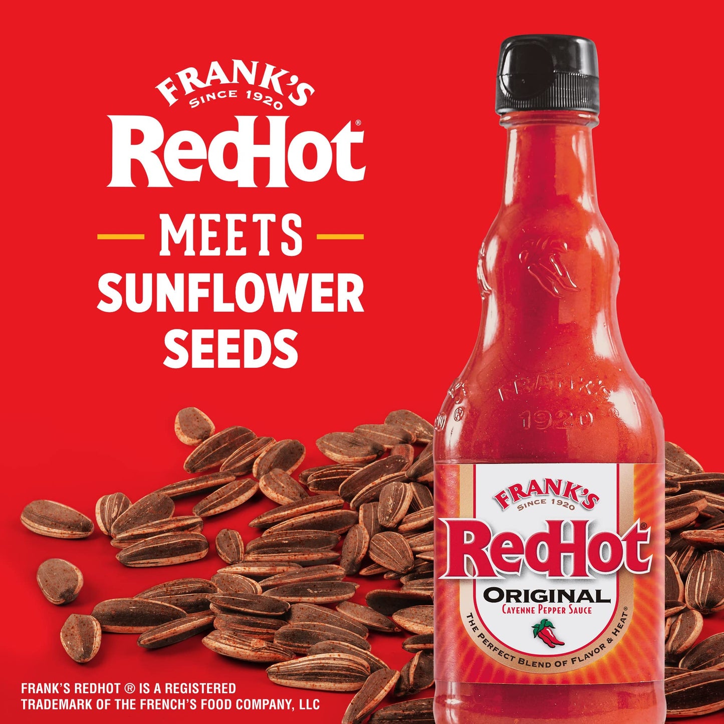DAVID Roasted and Salted Jumbo Sunflower Seeds, Frank's Redhot Flavor, 5.25oz.