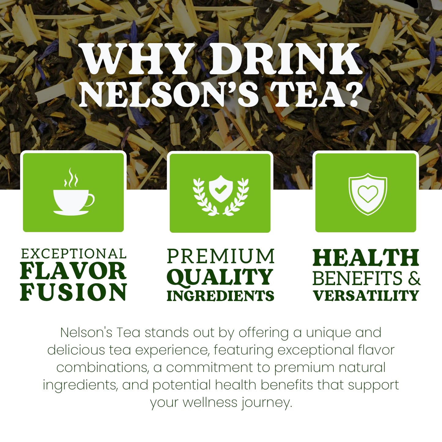 Nelson's Tea Lemon Cream Earl Grey Black Loose Leaf Tea w/Lemongrass, Cornflower & Natural Flavoring - 0.4oz Black Blend - Zesty & Creamy, Refreshing