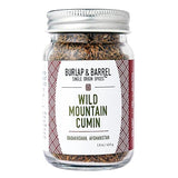 Burlap & Barrel Wild Mountain Cumin - Savory, Aromatic, and Bright Umami Flavor - Whole & Ground Cumin Seeds - As Seen On Shark Tank - 1.8oz Glass Jar
