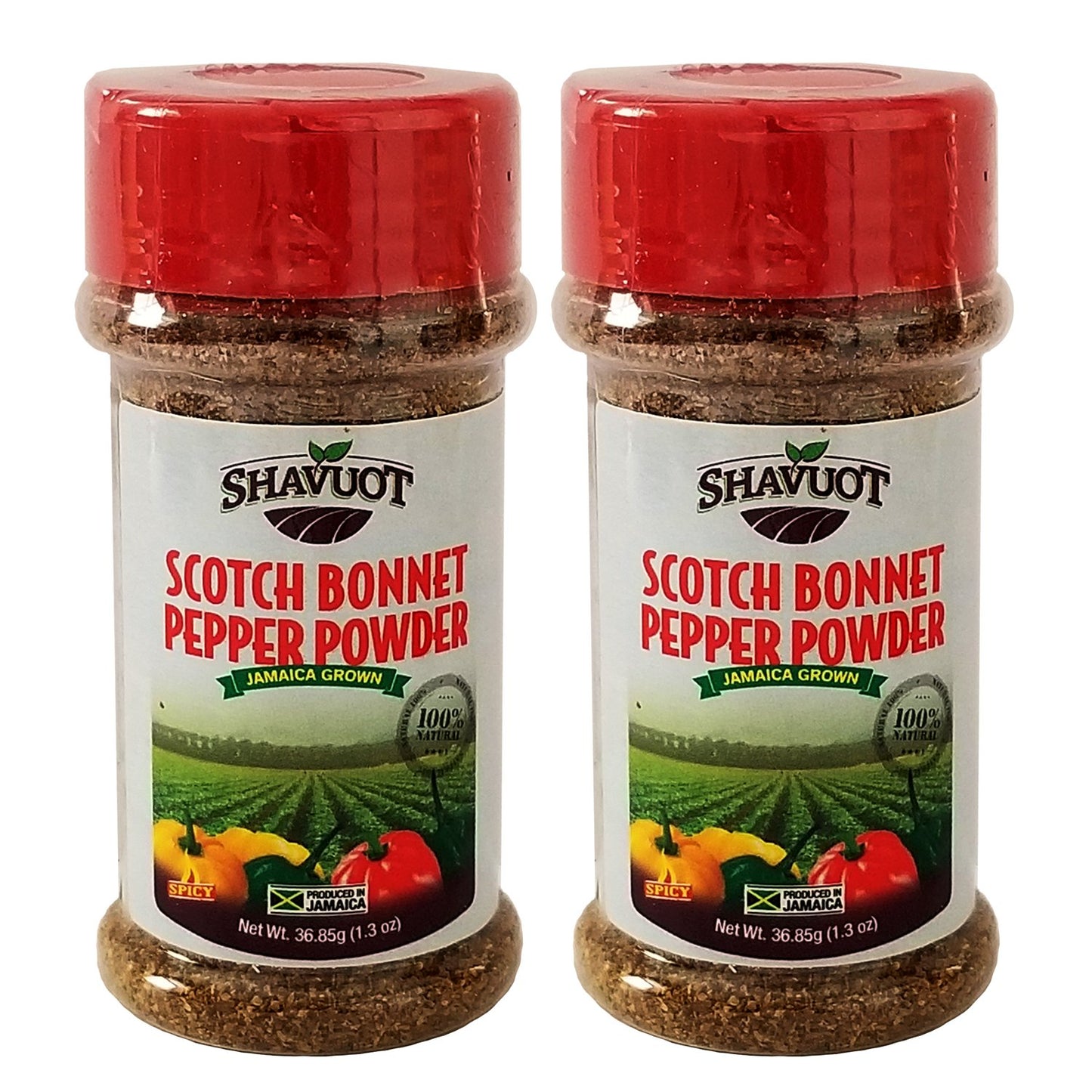 Shavuot Jamaican Scotch Bonnet Pepper Powder 1.3oz (Pack of 2)