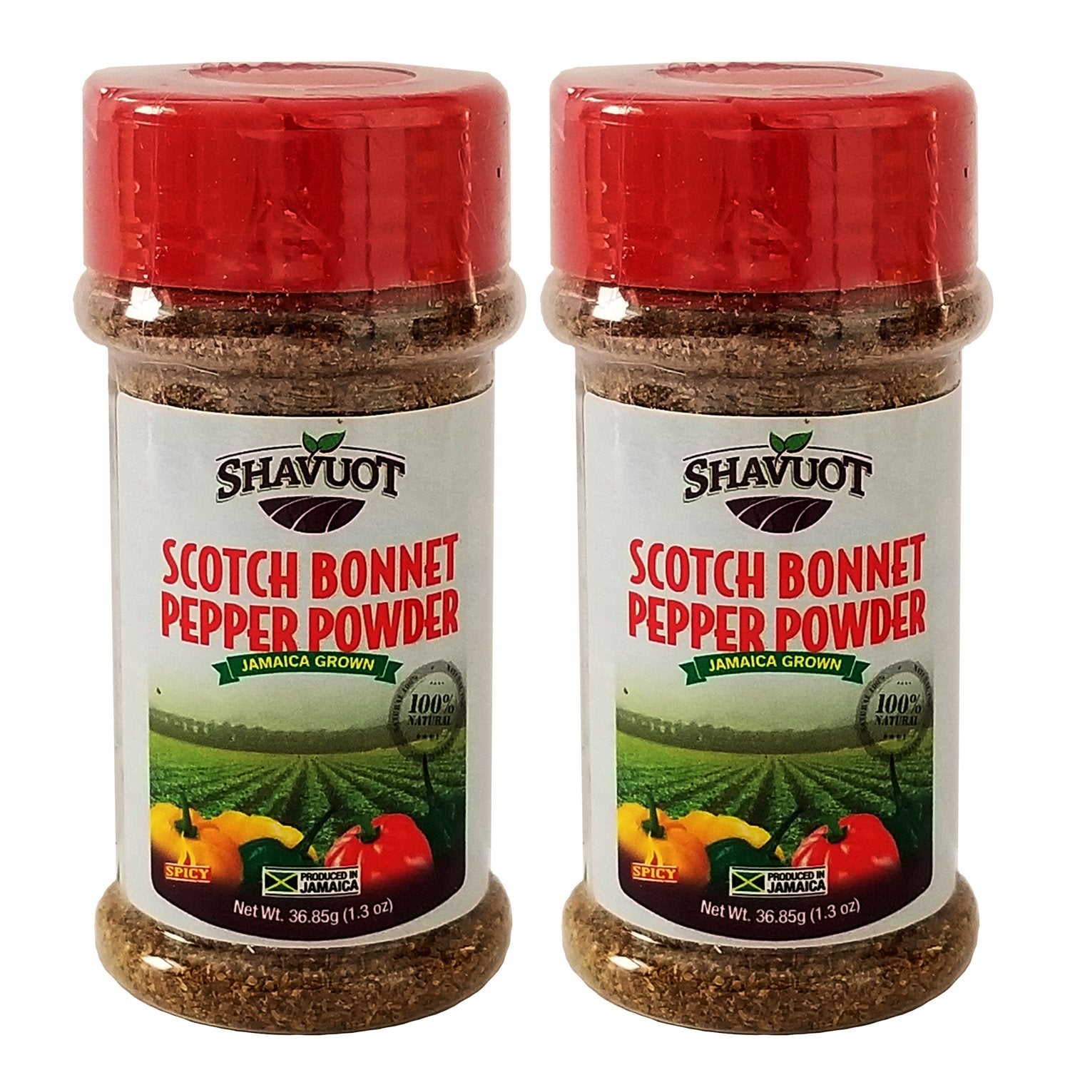 Shavuot Jamaican Scotch Bonnet Pepper Powder 1.3oz (Pack of 2)