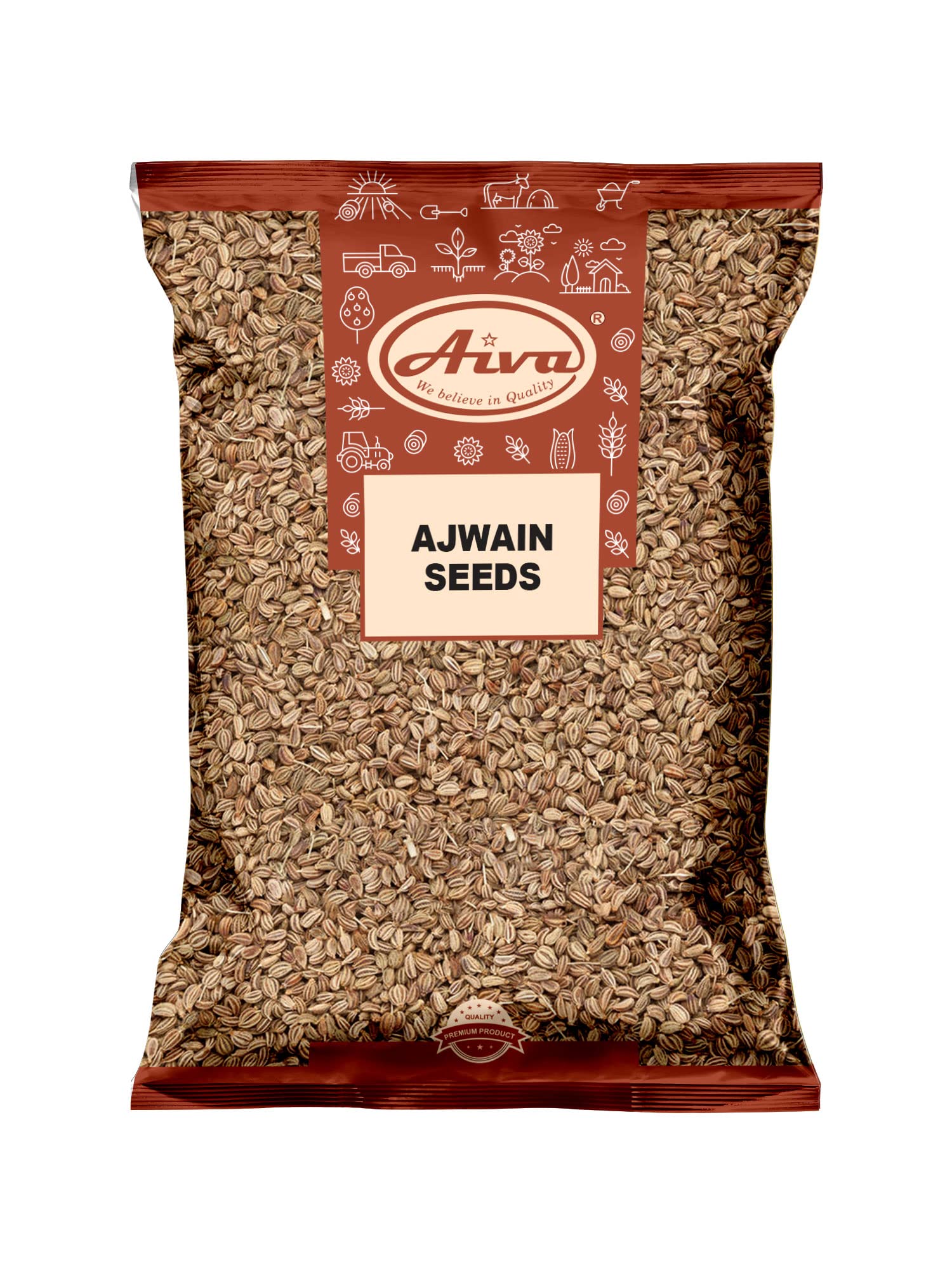 Aiva Ajwain Seeds | Carom Seeds Spice | Bishop Whole Seeds - 5 lb