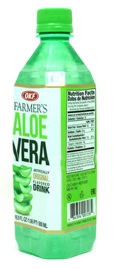 OKF Farmer's Aloe Vera Drink, Original, 16.9 Fluid Ounce (Pack of 12)