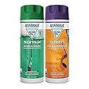 Nikwax Hardshell Cleaning & Waterproofing Duo-Pack, 300ml, Cleans and Restores Water Repellency on Jackets, Rain, Ski, and Snow Gear, Outerwear, Safe