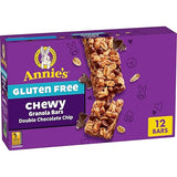 Annie's Gluten Free Chewy Granola Bar, Double Chocolate Chip, 11.76 oz, 12 Bars