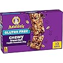 Annie's Gluten Free Chewy Granola Bar, Double Chocolate Chip, 11.76 oz, 12 Bars