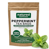 Peppermint Tea Bags - Strong Mint for Digestion & Bloating Relief - Caffeine Free Herbal Tea - 100% Pure Peppermint Leaves, Fresh & Aromatic, Non-GMO