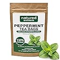 Peppermint Tea Bags - Strong Mint for Digestion & Bloating Relief - Caffeine Free Herbal Tea - 100% Pure Peppermint Leaves, Fresh & Aromatic, Non-GMO