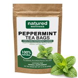 Peppermint Tea Bags - Strong Mint for Digestion & Bloating Relief - Caffeine Free Herbal Tea - 100% Pure Peppermint Leaves, Fresh & Aromatic, Non-GMO