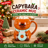 Capybara Mug & Hot Chocolate Gift Set - Cute Capybara Collectible Mug, 20g Hot Chocolate Mix. Perfect Present Christmas Stocking Fillers Gifts