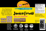 Dizzy Pig Jamaican Firewalk Spicy Jerk Seasoning Rub (8oz Shaker) - Seasons 30+lbs of Food - Hand Made in the USA - MSG Free, Gluten Free