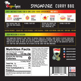 Reggae Spice Singapore Curry Jerk BBQ Marinade | 60-Second Authentic Wet Rub Seasoning Sauce for Cooking Meats | Gluten Free, Vegan, and Keto Friendly